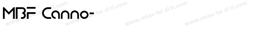 MBF Canno字体转换